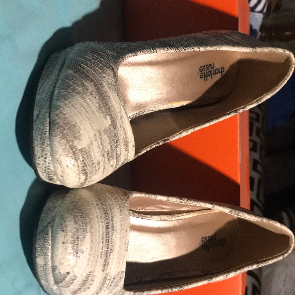 Charlotte Russe Snakeskin print high heel